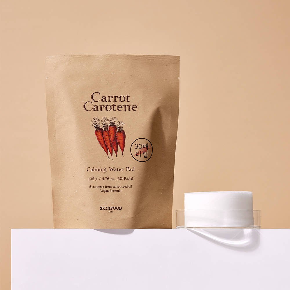 SKINFOOD Carrot Carotene Calming Water Pad 135g/30 Pads (Refill) - JOSEPH BEAUTY