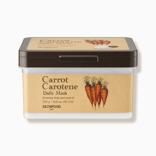 SKINFOOD Carrot Carotene Daily Mask Sheet 270g/30ea - JOSEPH BEAUTY