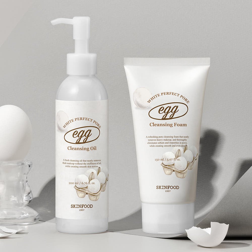 SKINFOOD Egg White Perfect Pore Cleansing Oil 200ml - JOSEPH BEAUTY