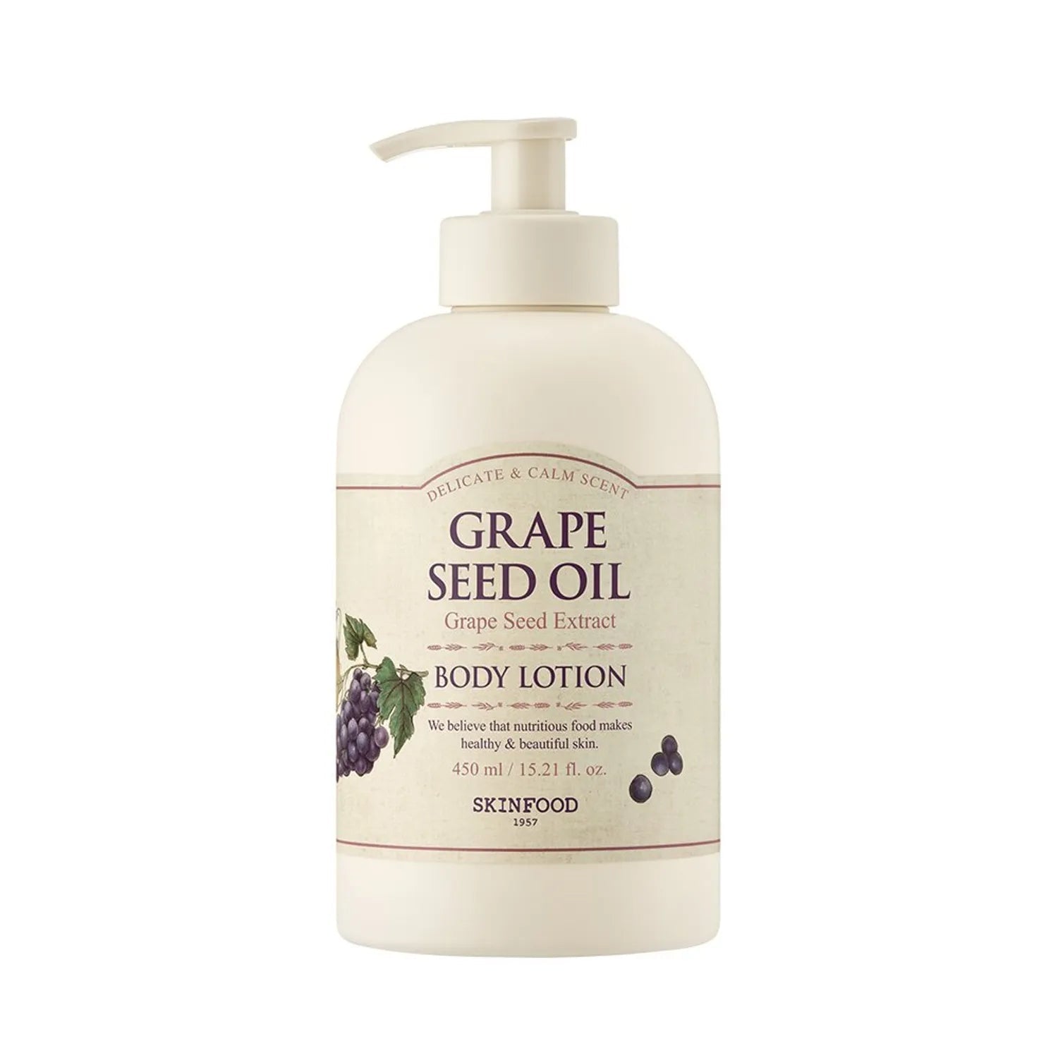 SKINFOOD Grape Seed Oil Body Lotion 450ml - JOSEPH BEAUTY