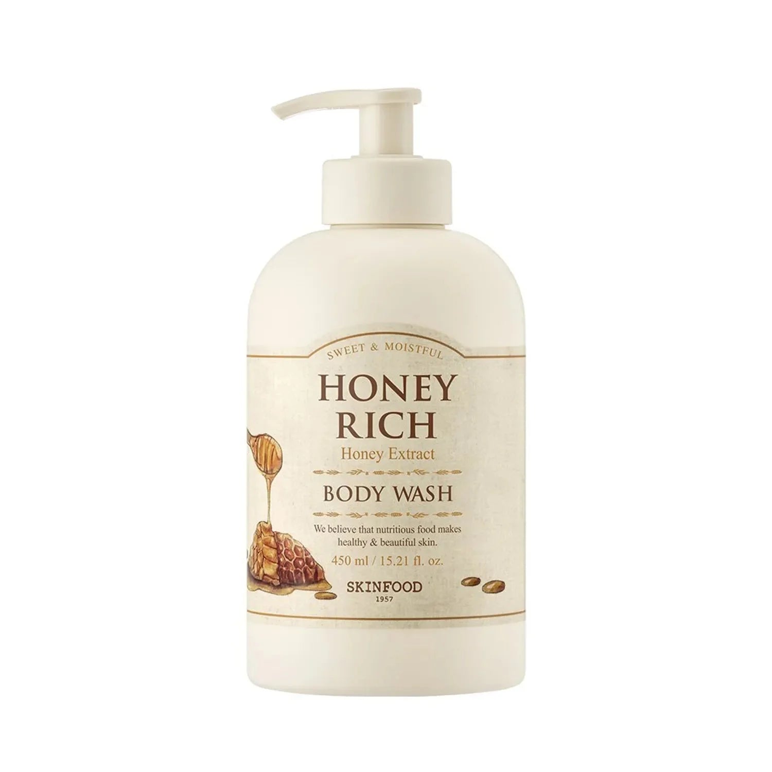 SKINFOOD Honey Rich Body Wash 450ml