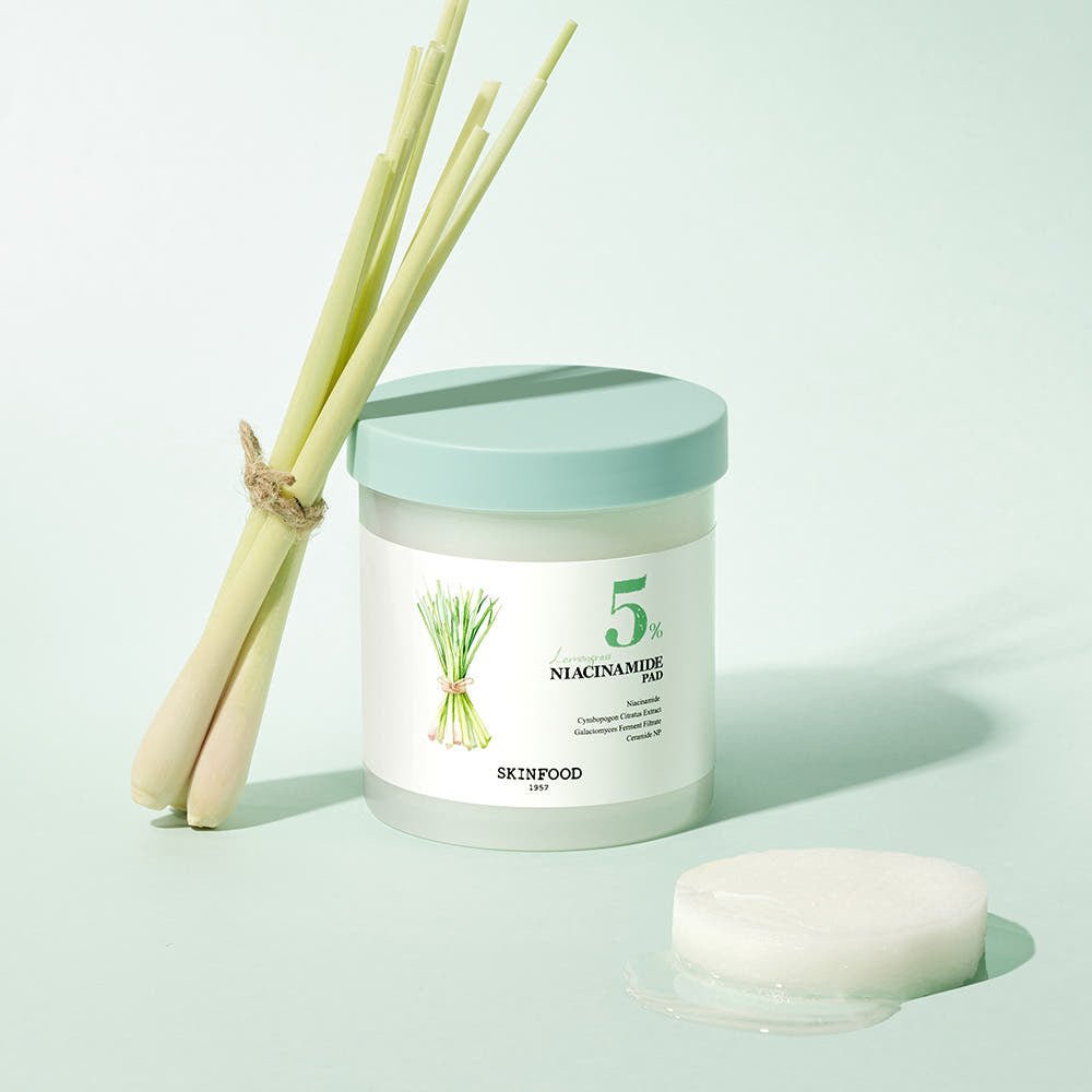 SKINFOOD Lemongrass Niacinamide Pad 250g/60ea - JOSEPH BEAUTY