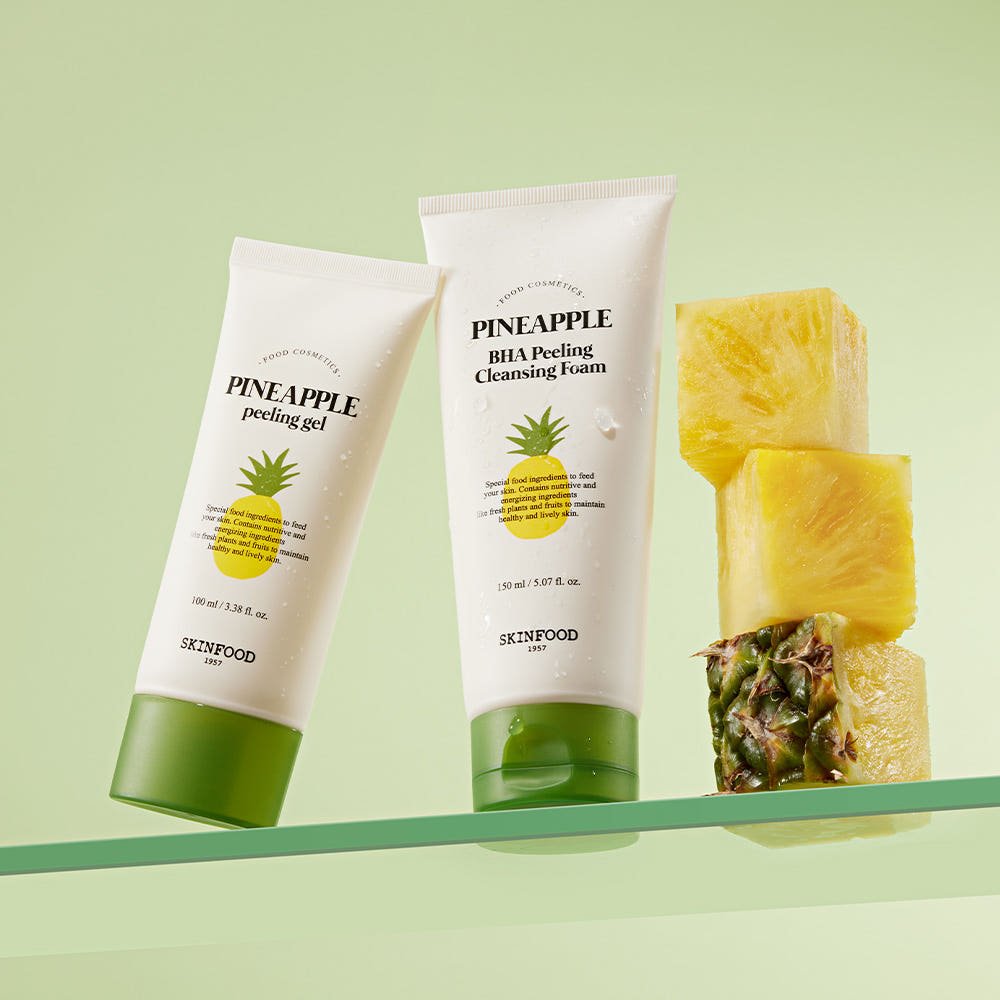 SKINFOOD Pineapple BHA Peeling Cleansing Foam 150ml - JOSEPH BEAUTY