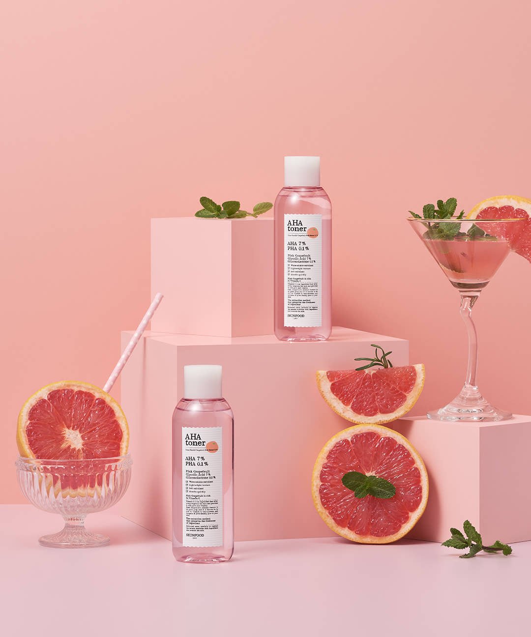 SKINFOOD Pink Grapefruit AHA Toner 200ml - JOSEPH BEAUTY