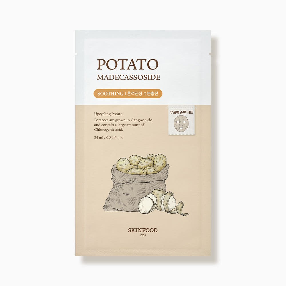 SKINFOOD Potato Madecassoside Mask Sheet 24ml X 10ea - JOSEPH BEAUTY