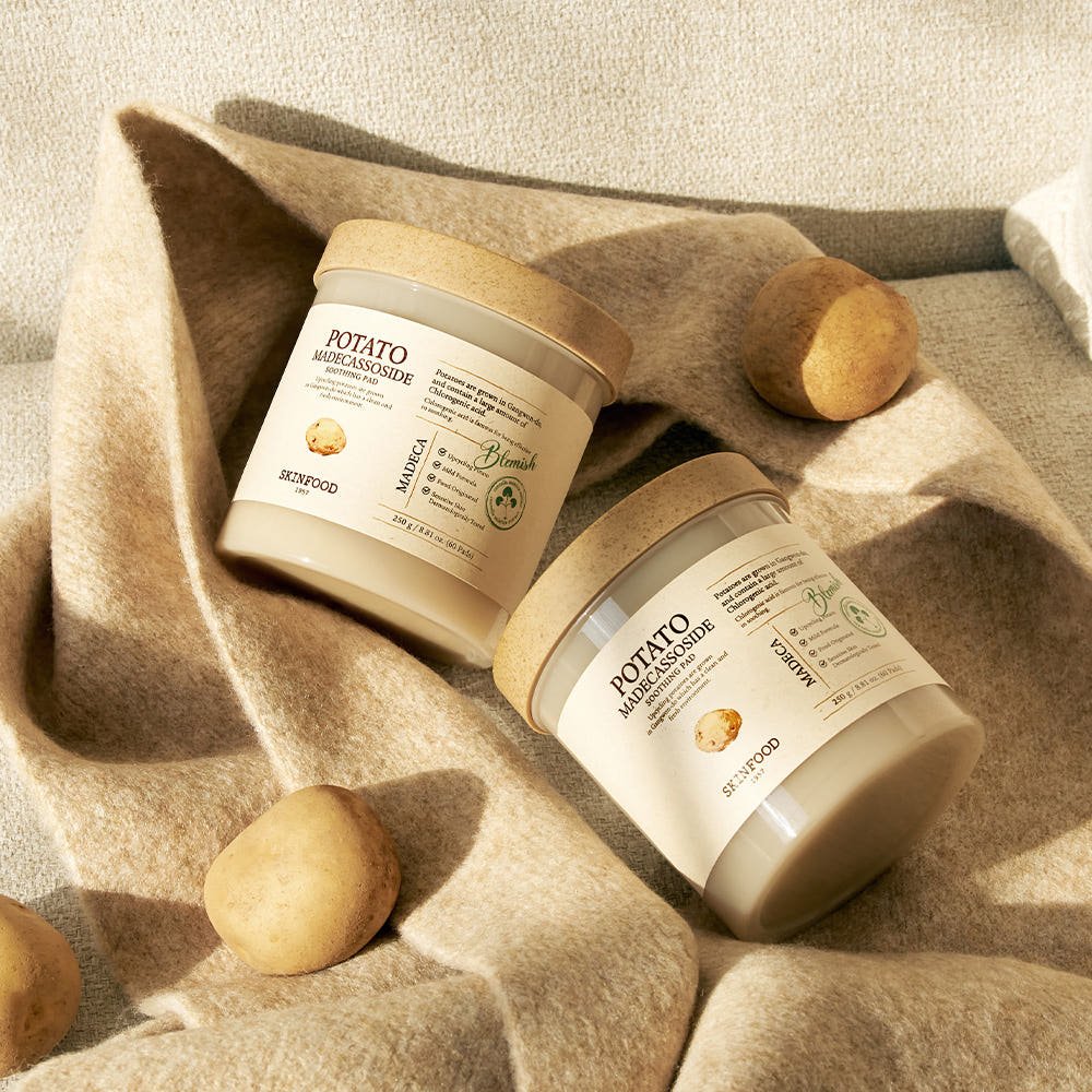 SKINFOOD Potato Madecassoside Soothing Pad 250g/60ea - JOSEPH BEAUTY