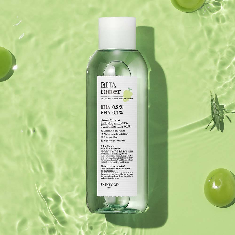 SKINFOOD Shine Muscat BHA Toner 200ml - JOSEPH BEAUTY