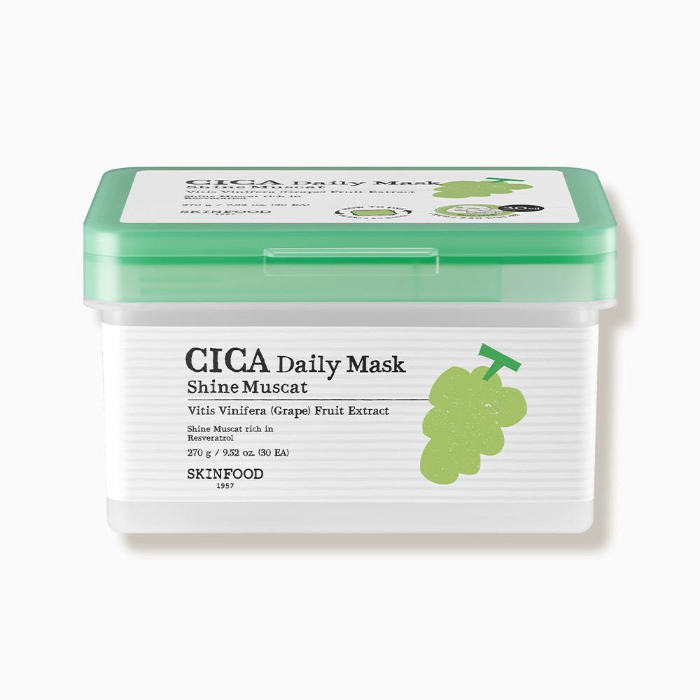 SKINFOOD Shine Muscat Cica Daily Mask 270g/30ea - JOSEPH BEAUTY
