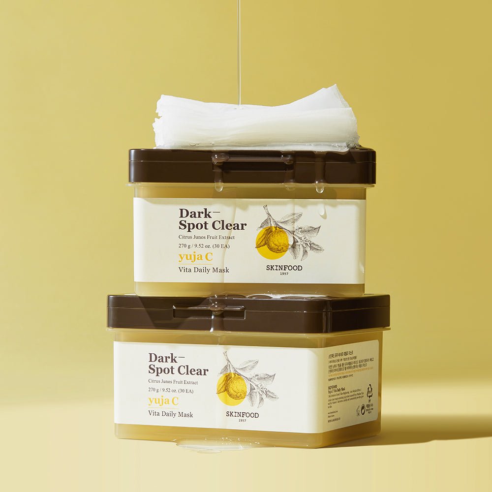 SKINFOOD Yuja C Vita Daily Mask Sheet 270g/30ea - JOSEPH BEAUTY