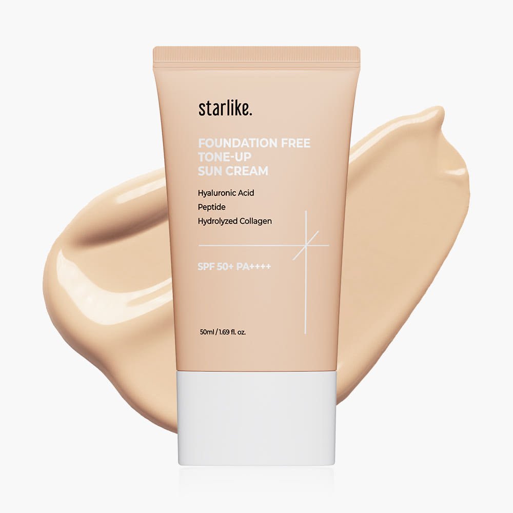 starlike Foundation Free Tone Up Sun Cream SPF50+ PA++++ 50ml - JOSEPH BEAUTY