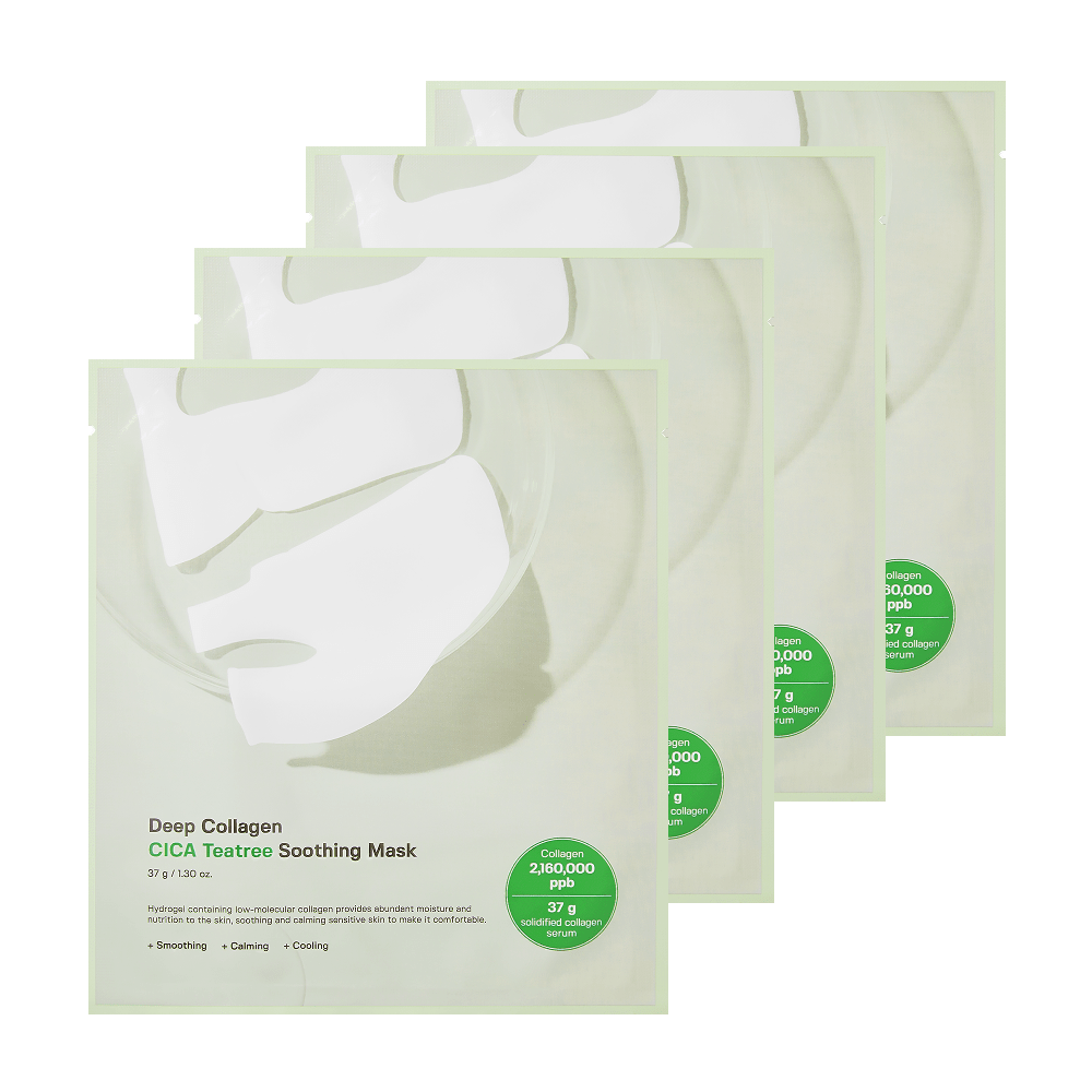 SUNGBOON EDITOR Deep Collagen Cica Tea Tree Soothing Mask 37g X 4ea - JOSEPH BEAUTY