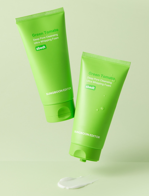 SUNGBOON EDITOR Green Tomato Deep Pore Cleansing Ultra Whipping Foam 120g