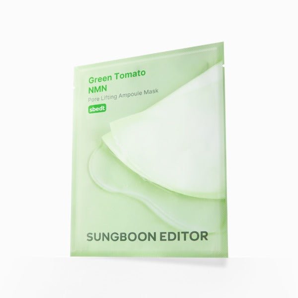 SUNGBOON EDITOR Green Tomato NMN Pore Lifting Ampoule Mask 23g X 10ea - JOSEPH BEAUTY