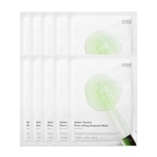 SUNGBOON EDITOR Green Tomato Pore Lifting Ampoule Mask 23ml X 10ea - JOSEPH BEAUTY