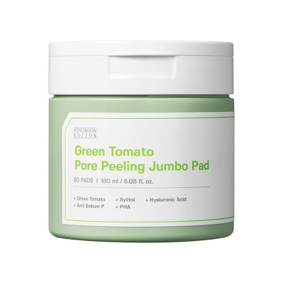 SUNGBOON EDITOR Green Tomato Pore Peeling Jumbo Pad 180ml/60pads - JOSEPH BEAUTY