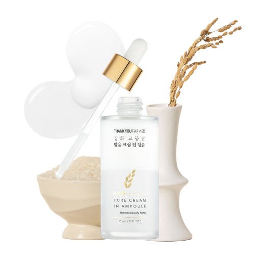 [THANK YOU FARMER] Rice Pure Cream In Ampoule 50ml - JOSEPH BEAUTY