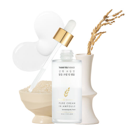 [THANK YOU FARMER] Rice Pure Cream In Ampoule 50ml