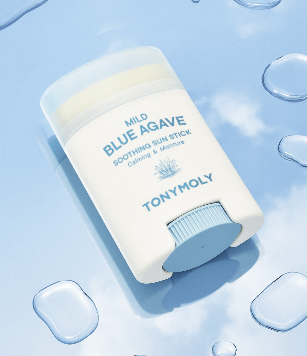 TONYMOLY Mild Blue Agave Soothing Sun Stick SPF 50+ PA++++ 15g - JOSEPH BEAUTY