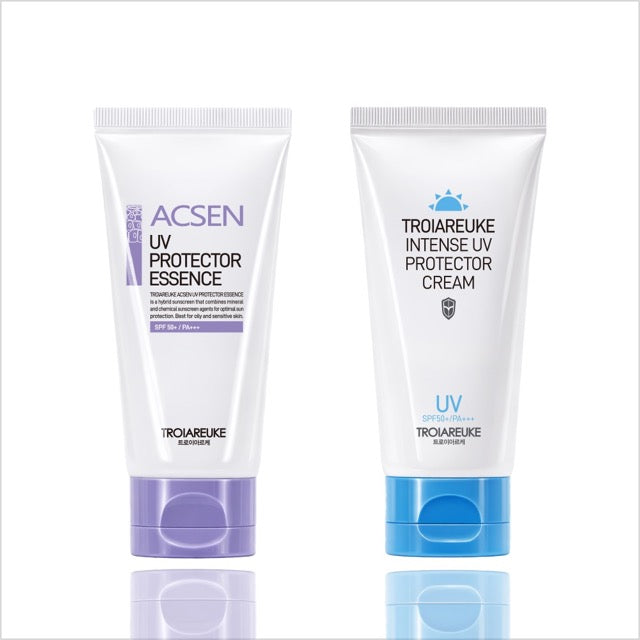 TROIAREUKE UV Protector Cream SPF50+ PA+++ 50ml+50ml [1+1]