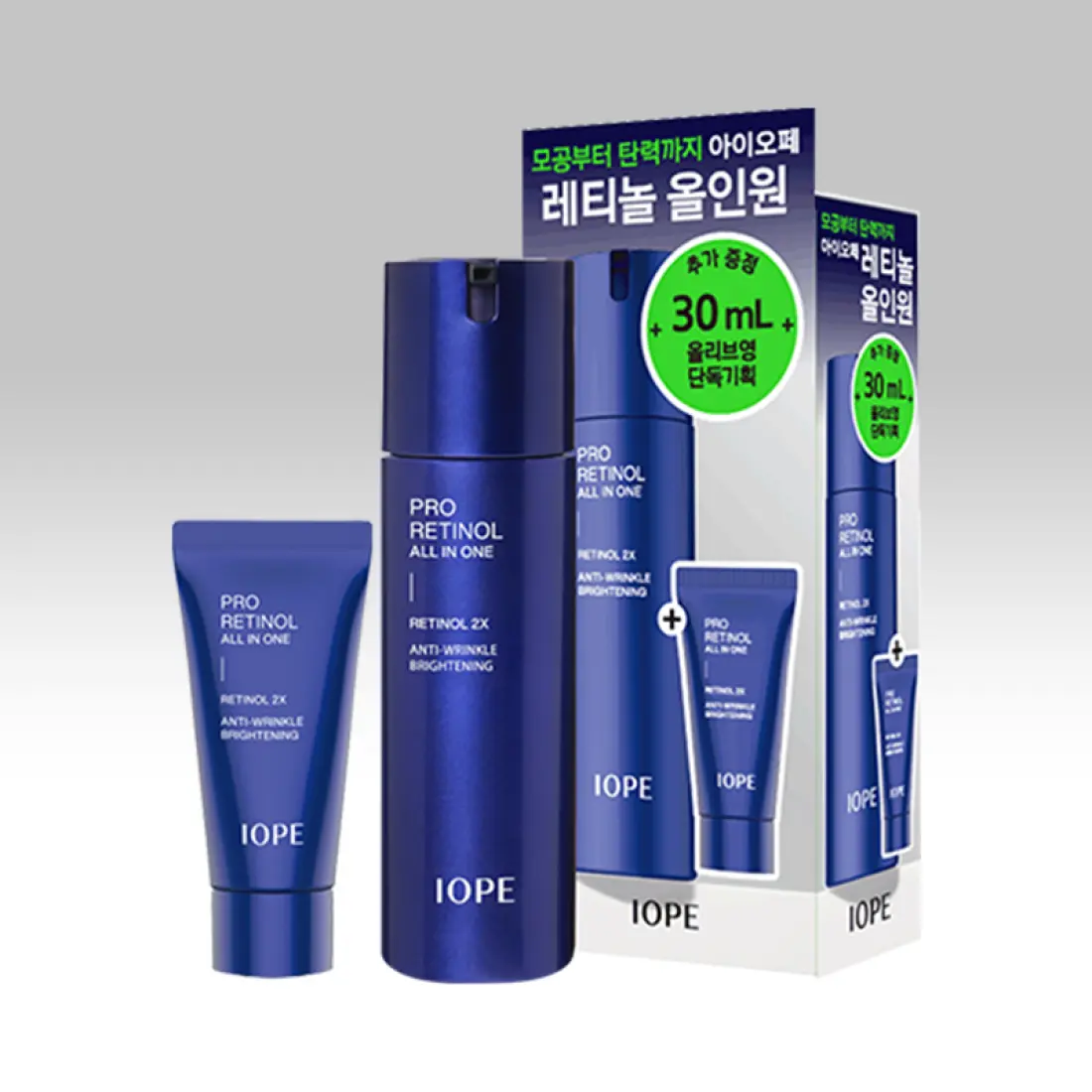IOPE Men Pro Retinol All In One 120ml+Cleansing Foam