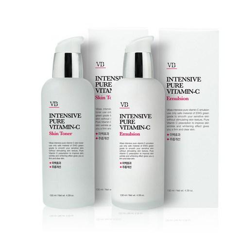 VIBAS Intensive Pure Vitamin C Skin Toner 140ml + Emulsion Set 140ml