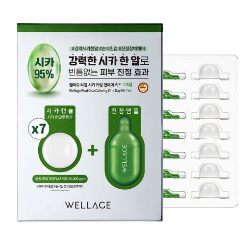 WELLAGE Real Cica Calming One Day Kit 7EA - JOSEPH BEAUTY