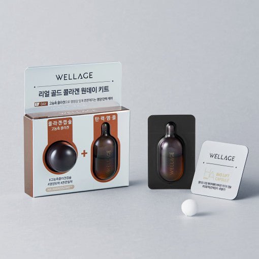 WELLAGE Real Gold Collagen One Day Kit 7EA - JOSEPH BEAUTY