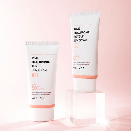 WELLAGE Real Hyaluronic Tone - up Sun Cream SPF50+ PA++++ 50ml - JOSEPH BEAUTY