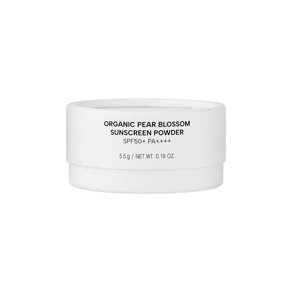 whamisa Organic Pear Blossom Sunscreen Powder SPF50+ PA++++ 5.5g+2.3g