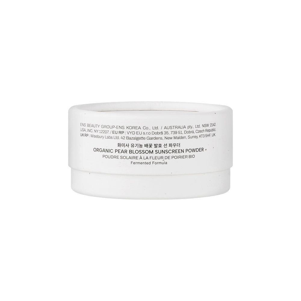 whamisa Organic Pear Blossom Sunscreen Powder SPF50+ PA++++ 5.5g+2.3g
