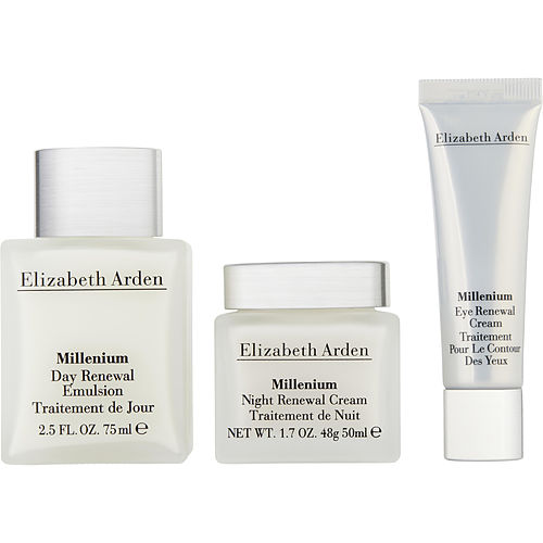 Elizabeth Arden Elizabeth Arden Millenium Set: Day Renewal Emulsion + Night Renewal Cream + Eye Renewal Cream --3Pcs