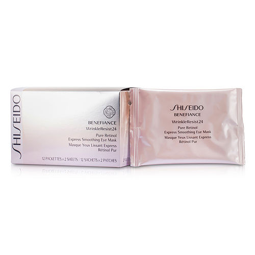 Shiseido Benefiance Wrinkleresist24 Pure Retinol Express Smoothing Eye Mask  --12Pairs