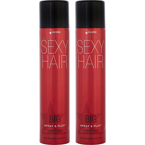 Sexy Hair Concepts Sexy Hair Big Sexy Hair Spray And Play Volumizing Hair Spray 10 Oz Duo (Packaging May Vary)