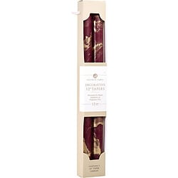 Northern Lights Bordeaux With Gold 12" Decorative Tapers (2 Pack)	
