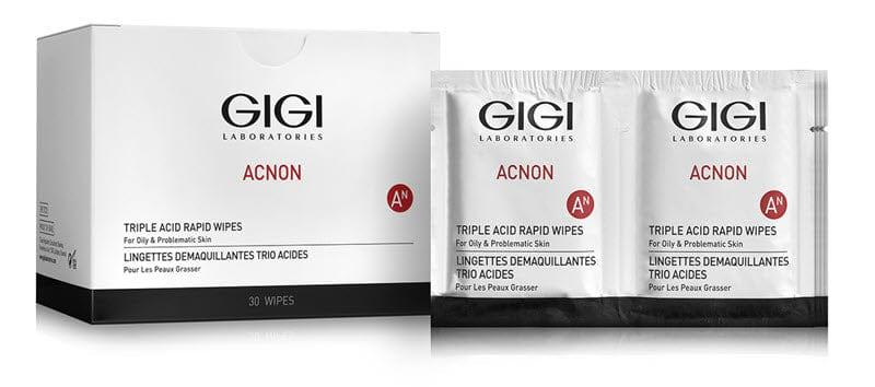 Gigi Acnon - Triple Acid Rapid Wipes 30 pcs - JOSEPH BEAUTY 
