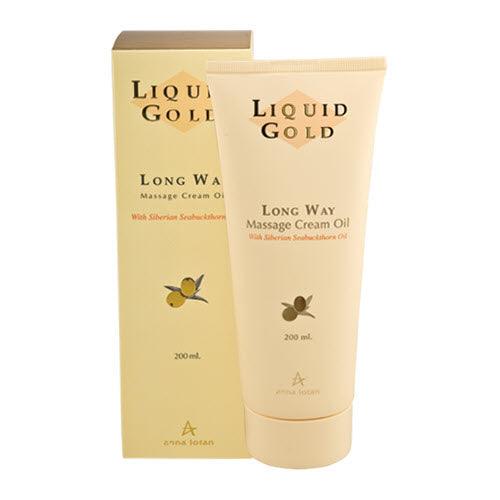 Anna Lotan Liquid Gold - Long Way Massage Cream Oil 200ml / 6.7oz - JOSEPH BEAUTY 
