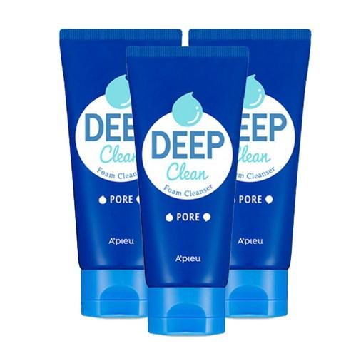 A'pieu Deep Clean Foam Cleanser - Pore 130ml X 3ea - Cleansing Foam - A'pieu - JOSEPH BEAUTY