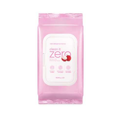 BANILA CO Clean It Zero Lychee Vita Cleansing Tissue 80 Sheets - Cleansing Tissue - BANILA CO - JOSEPH BEAUTY