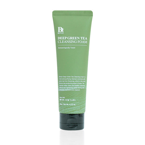 Benton Deep Green Tea Cleansing Foam 120g - JOSEPH BEAUTY