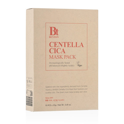 Benton Goodbye Redness Centella Sheet Mask 23g X 10ea - JOSEPH BEAUTY