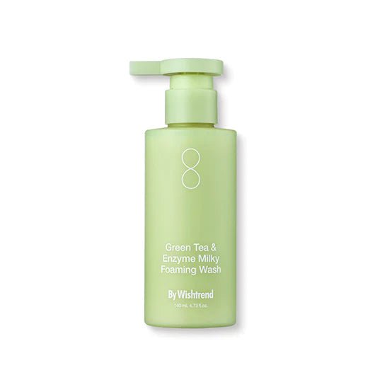 [By Wishtrend] Green Tea & Enzyme Milky Foaming Wash 140ml - JOSEPH BEAUTY