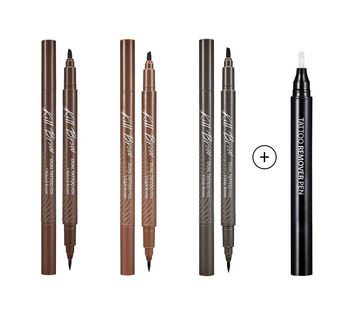 CLIO Kill Brow Dual Tattoo Pen & Remover Pen Set (3 Colors) - JOSEPH BEAUTY
