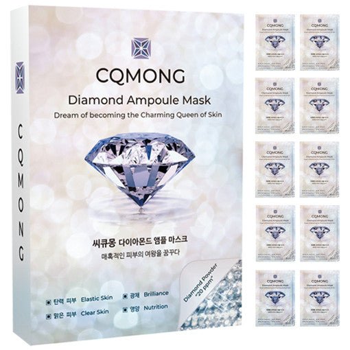 CQMONG Diamond Ampoule Sheet Mask 30ml X 10ea - JOSEPH BEAUTY