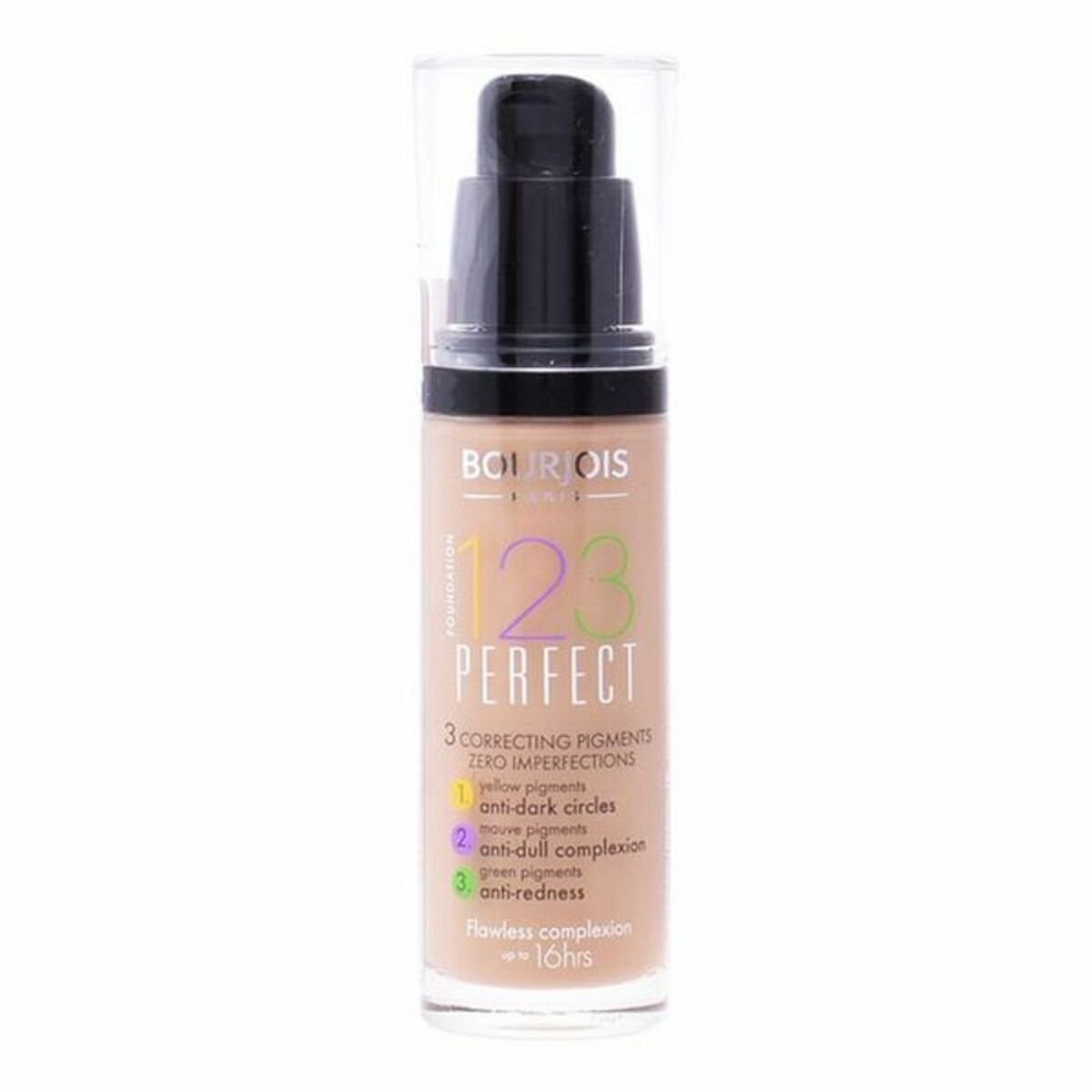 Fluid Foundation Make-up 123 Perfect Bourjois Spf 10 (30 ml)