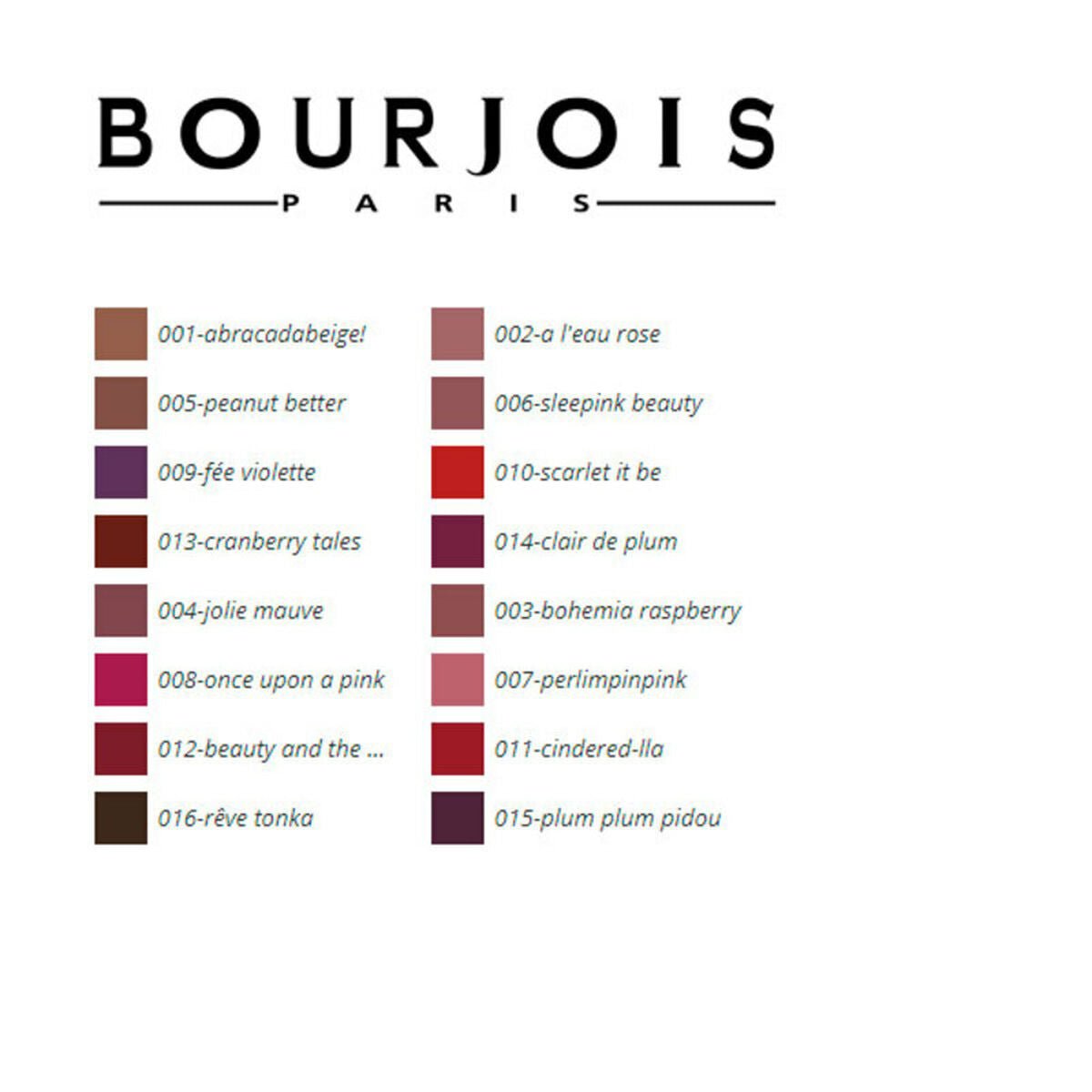 Lipstick Rouge Fabuleux Bourjois - JOSEPH BEAUTY