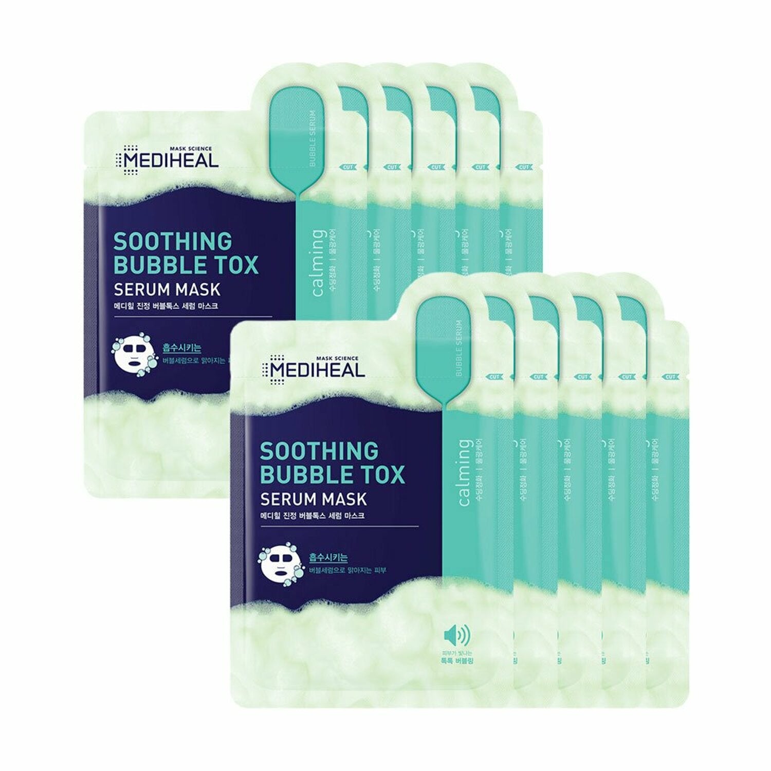 MEDIHEAL Soothing Bubble Tox Serum Mask Sheet 10P - JOSEPH BEAUTY