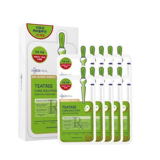 MEDIHEAL Tea Tree Care Solution Essential Mask REX 24ml X 10p - JOSEPH BEAUTY