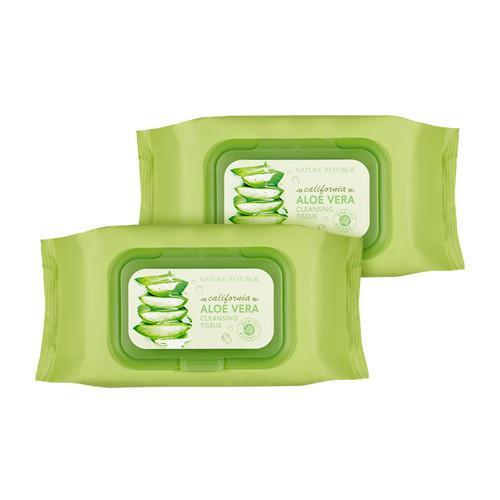 [NATURE REPUBLIC] California Aloe Vera Cleansing Tissue (1+1) - JOSEPH BEAUTY