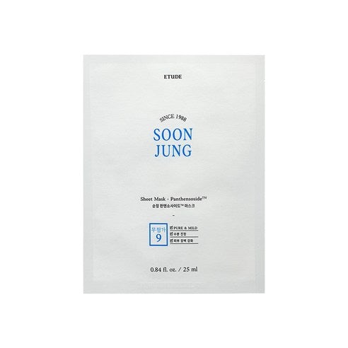 ETUDE HOUSE SoonJung Panthensoside Sheet Mask Sheet 25ml x 10pcs