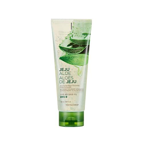 THE FACE SHOP Jeju Aloe Fresh Soothing Foam Cleanser 150ml - JOSEPH BEAUTY